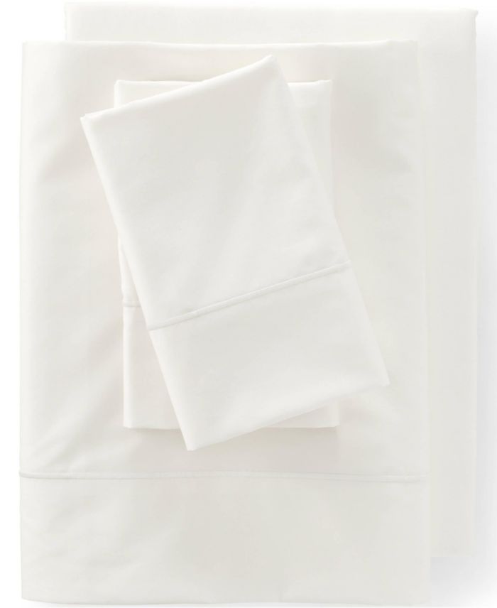 Lands End 400 Thread Count Premium Supima Cotton Sateen Bed Sheet Set