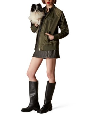 Women's Satin Bomber Jacket