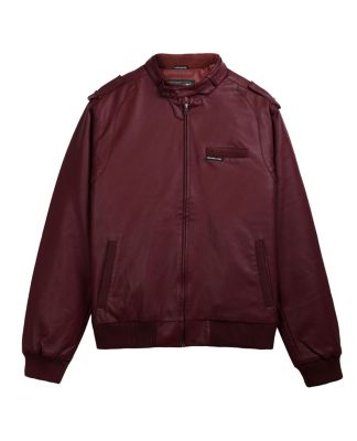 Men's Faux Leather Iconic Racer Jacket