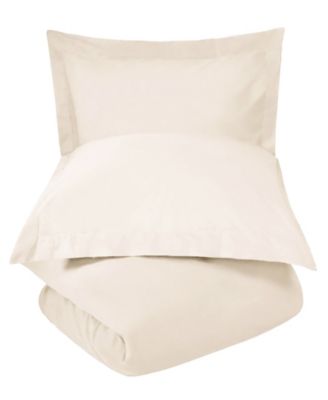 300-TC Crisp Cotton Percale Lightweight Duvet Cover Set, King/California King