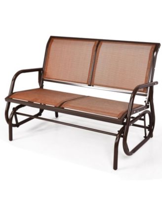 SUGIFT Swing Glider Chair 48 Inch Loveseat Rocker Lounge Backyard