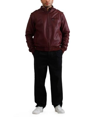Men's Faux Leather Iconic Racer Jacket