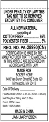 French Linen Quilted Sham Set - King