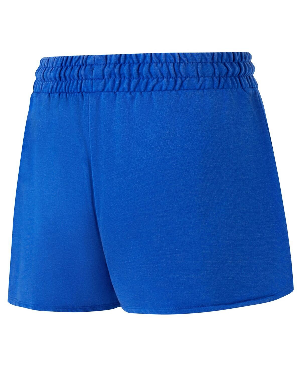 Concepts Sport Women'sNew York Rangers Volley Fleece Shorts - Blue