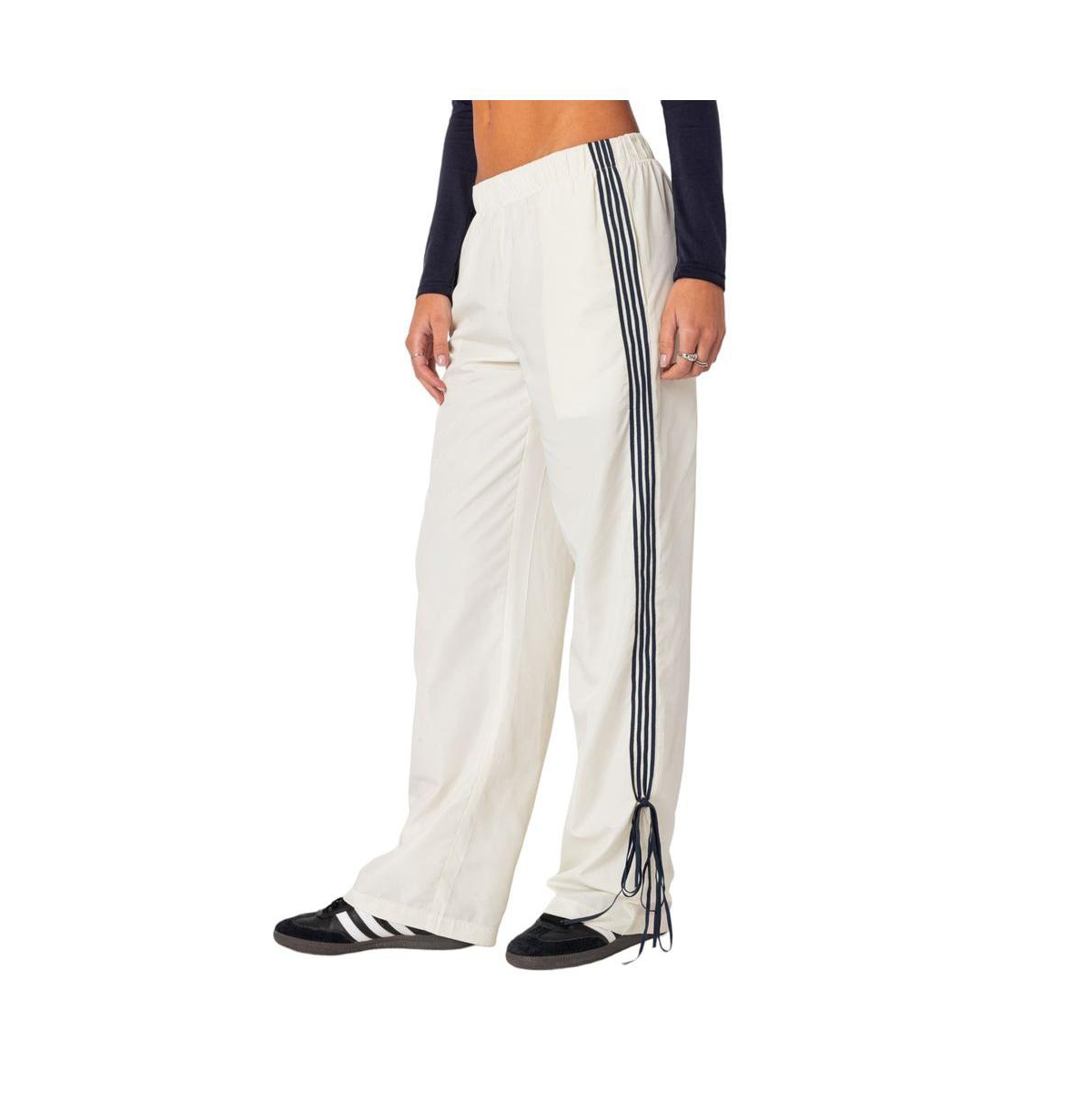 Edikted Women's Remy Ribbon Track Pants - Off-white