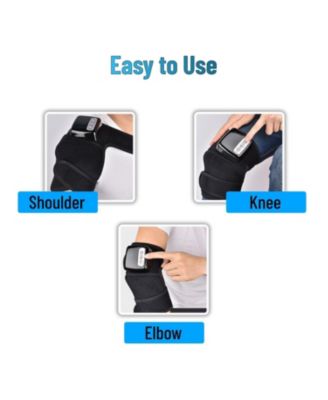 Cordless Knee Heating Brace Massager with Heat and Vibration