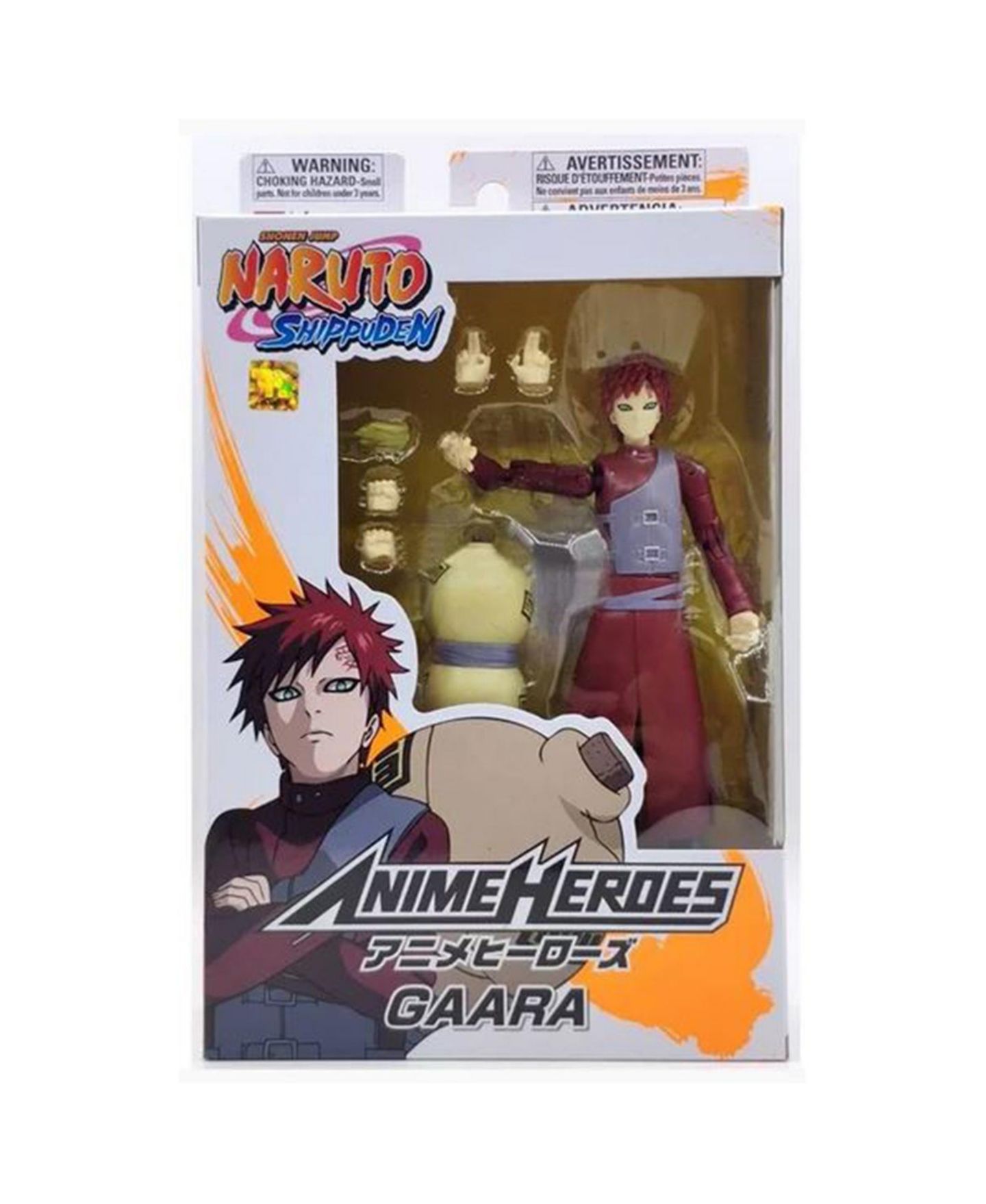 Детская фигурка Bandai Anime Heroes Naruto Shippuden Gaara 6.5" Fully Articulated Action Figure, Ages 8+ — фото 2