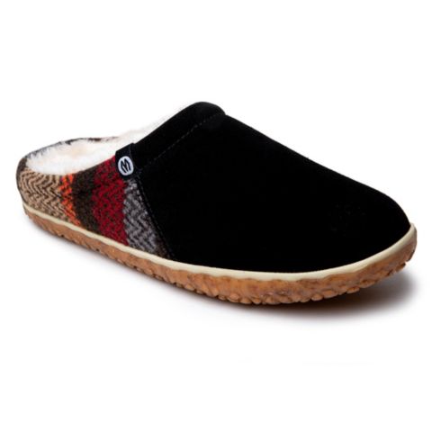 Женские сабо Minnetonka Tahoe Slipper, цвет: Чёрный разноцветный
