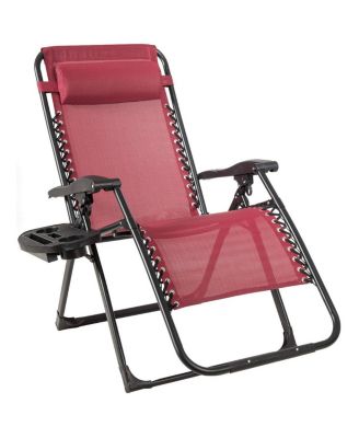 SUGIFT Oversize Lounge Chair with Cup Holder of Heavy Duty for outdoor
