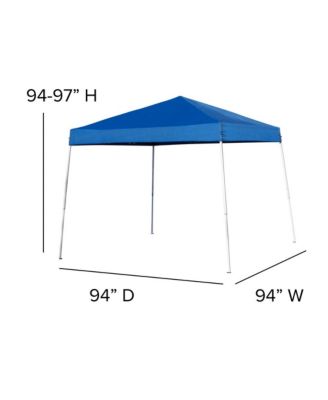 Outdoor Event/Tailgate Set With Pop Up Event Canopy With Carry Bag, Bi-Fold Table And 4 Folding Chairs