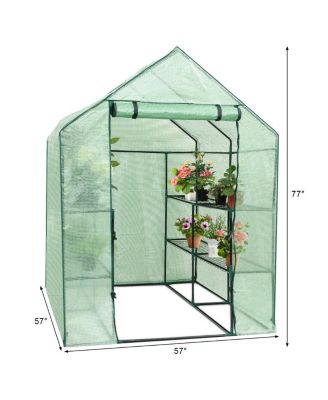 Mini Walk-In Greenhouse with 8 Shelves for Outdoor Gardening