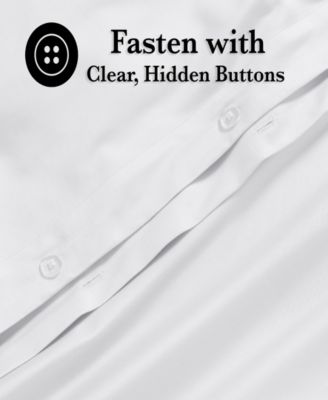 650-Thread Count Egyptian Cotton Solid Luxury 3-Pc. Duvet Cover Set, King/California King