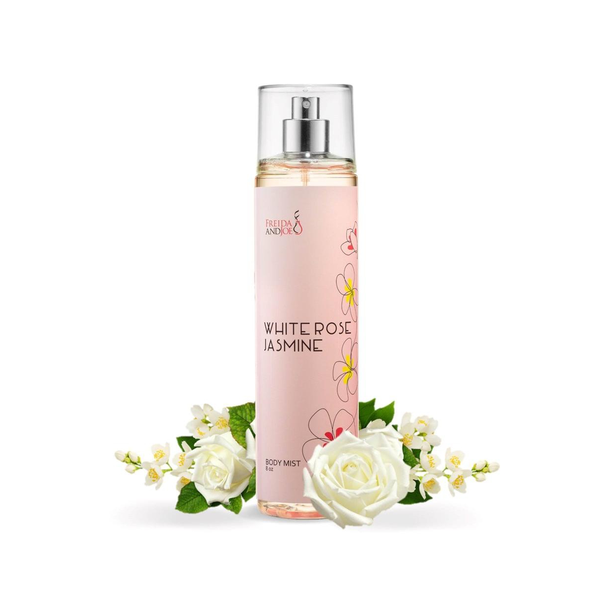 White Rose Jasmine Fine Fragrance Body Mist in 8oz Spray Bottle Luxury Body Care Mothers Day Gifts for Mom - Pink