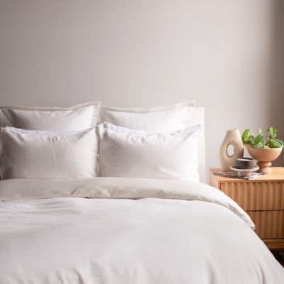 French Linen and Cotton Duvet & Sham Set - Full/Queen