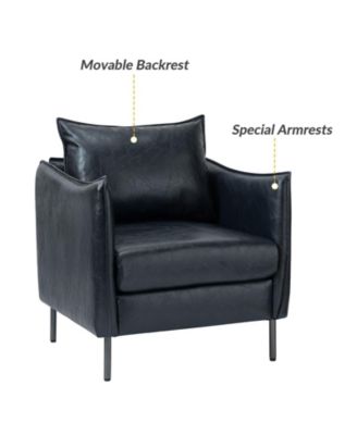 Hope Comfy Living Room Armchair with Metal Legs