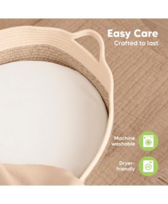 Bassinet Sheet for Baby Girls, Boys, 2-Pack Isla Fitted Bassinet Sheets, Bassinet Mattress Sheets