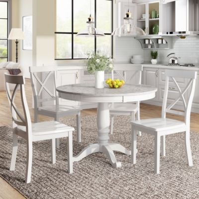 5-Piece Solid Wood Dining Set