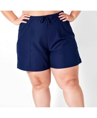 Plus Size Chlorine Resistant 7" Board Shorts