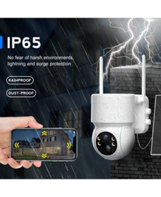Smart Outdoor PTZ Battery Camera with Solar Panel