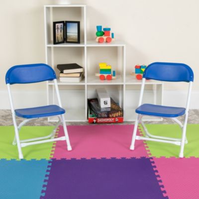 10 Pack Kids Plastic Folding Chair Daycare Home School Furniture