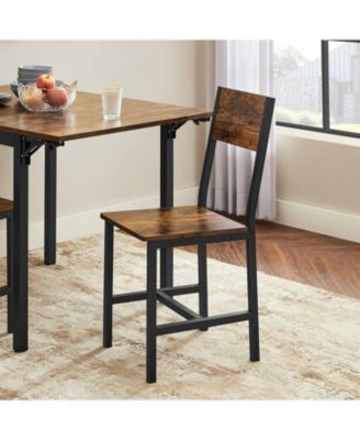 Dining Chair Set Of 2, Accent Chair, Industrial, Steel Frame, For Dining Room