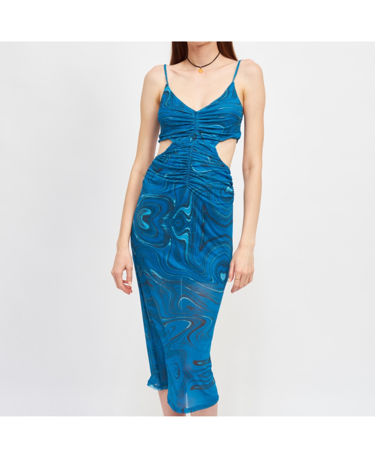 Women's Zuri Mesh Maxi Dress - Blue