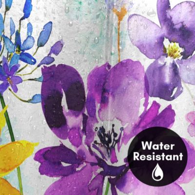   Floral Shimmer by Harrison Ripley Botanical Shower Curtain, 71x74