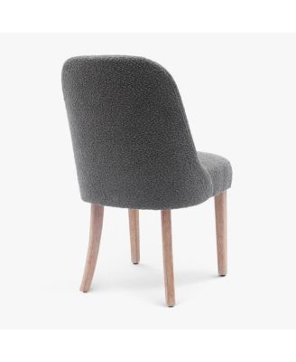 Mid-Century Modern Upholstered Boucle Dining Chair