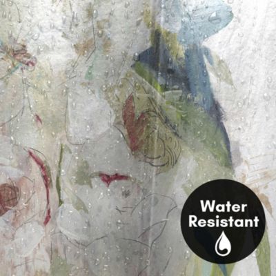 Blissful Peony by PI Creative Art Floral Shower Curtain, 71x74