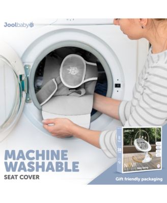 Nova Nature Baby Swing for Newborns – Natural Wood Toys, Electric Motorized Infant Swing, Bluetooth Music