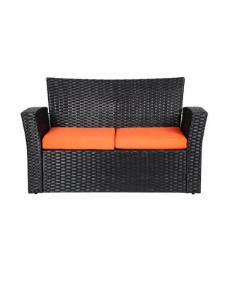 4-Piece Modern Patio Conversation Sofa Set with Cushions