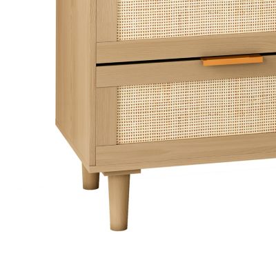 6 Drawers Rattan Dresser Rattan Drawer, Bedroom, Living Room