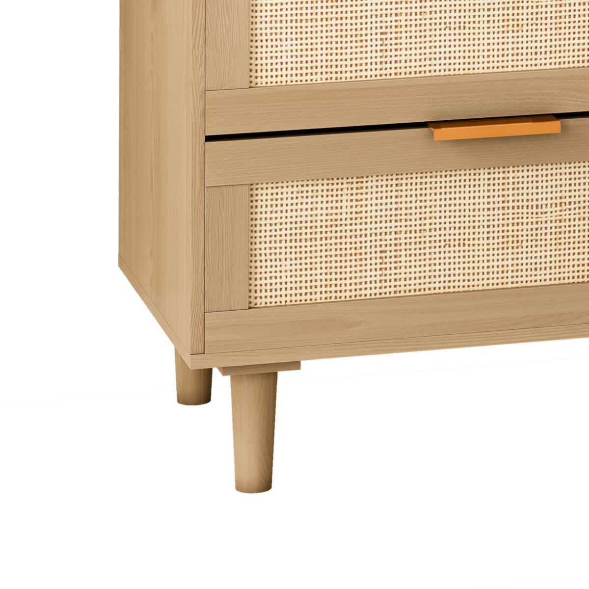 Streamdale Furniture 6 Drawers Rattan Dresser Rattan Drawer, Bedroom, Living Room
