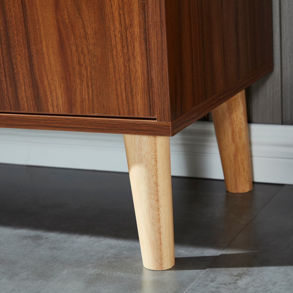 Streamdale Furniture Bookcase, Bookshelf,- Walnut