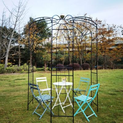 Birdcage Shaped Metal Garden Arch Gazebo