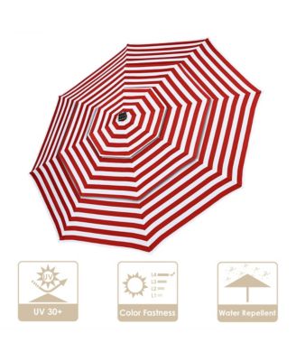 3-Tier Patio Umbrella Replacement Canopy Market Table Top Sunshade Cover