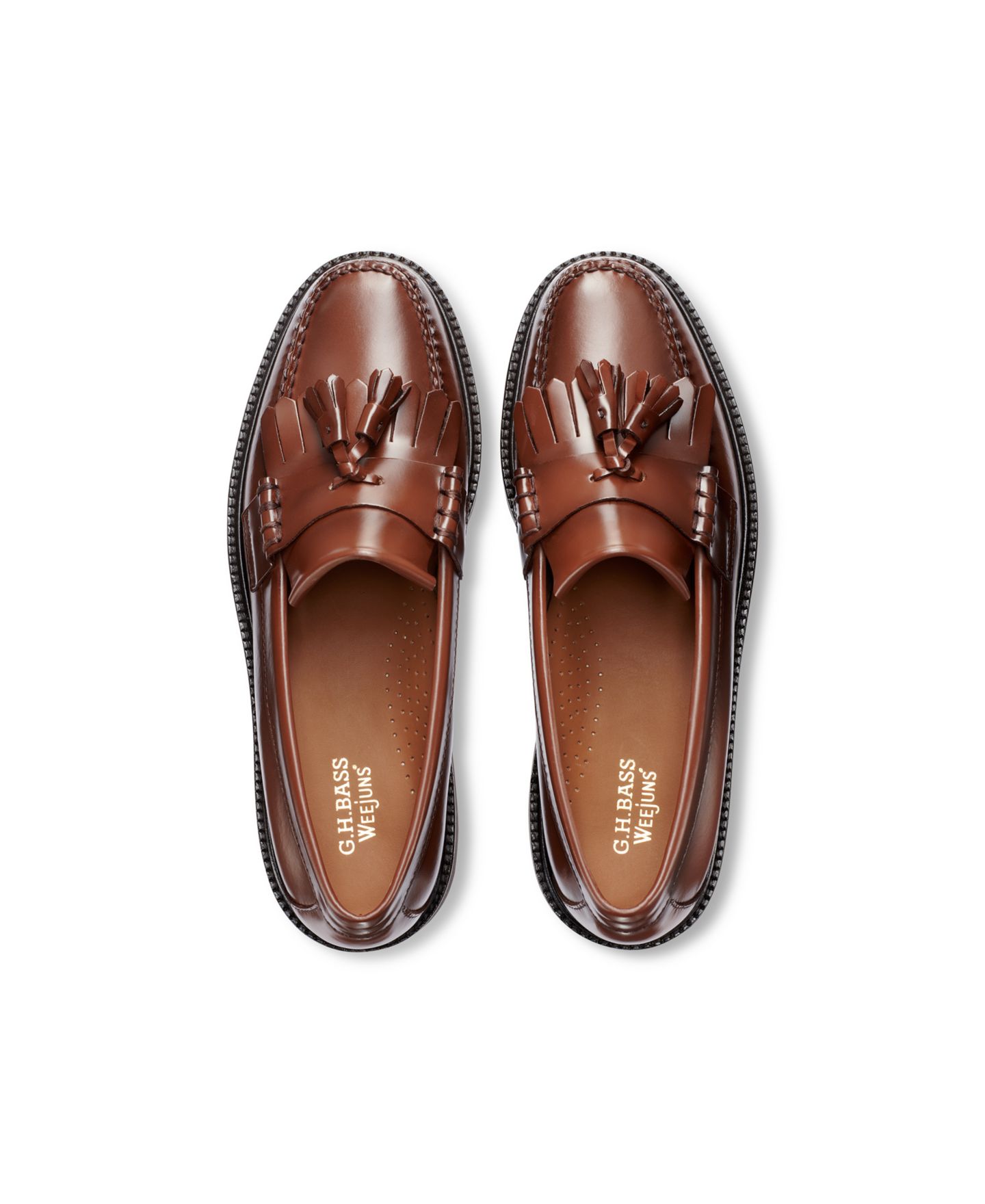 Мужские туфли G.H.BASS Layton Kiltie Lug Weejuns® Loafers, цвет: Винный — фото 15