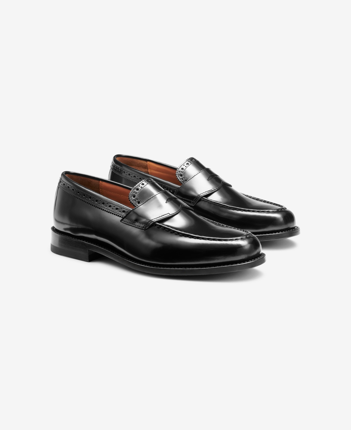 Gh Bass G.h.bass Men's Monogram Penny Loafers In Black