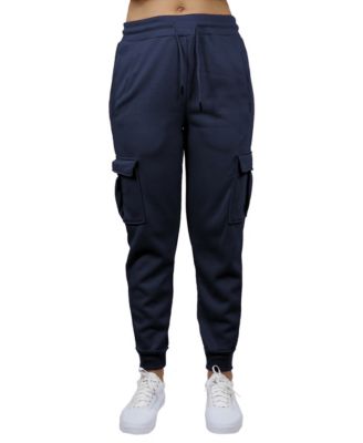 Women's Heavyweight Loose Fit Fleece-Lined Cargo Jogger Pants