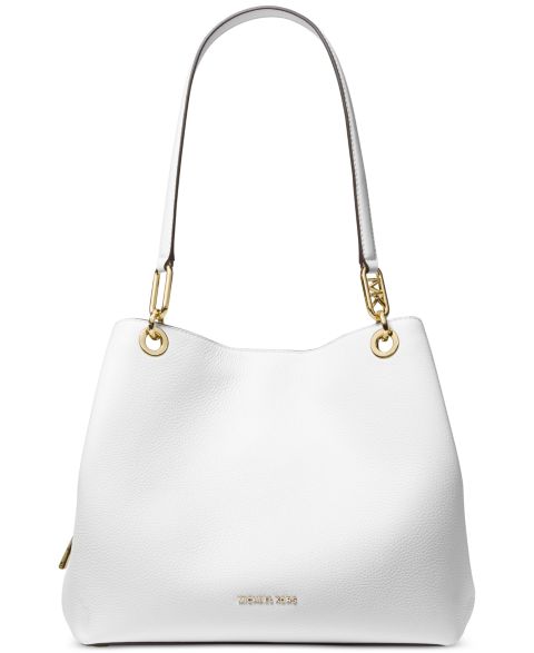 Женская сумка Michael Kors Kensington Large Leather Tote, цвет: Оптический