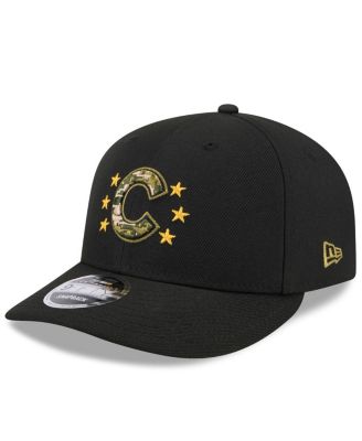 Men's Black Chicago Cubs 2024 Armed Forces Day Low Profile 9FIFTY Snapback Hat