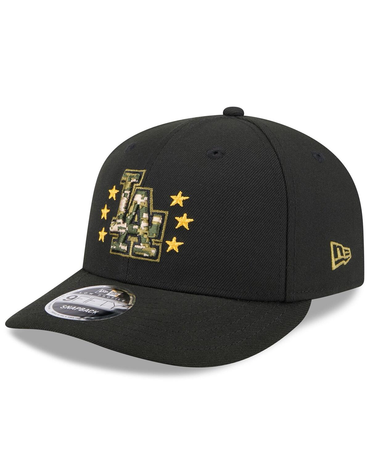 New Era Men'sLos Angeles Dodgers 2024 Armed Forces Day Low Profile 9FIFTY Snapback Hat - Black