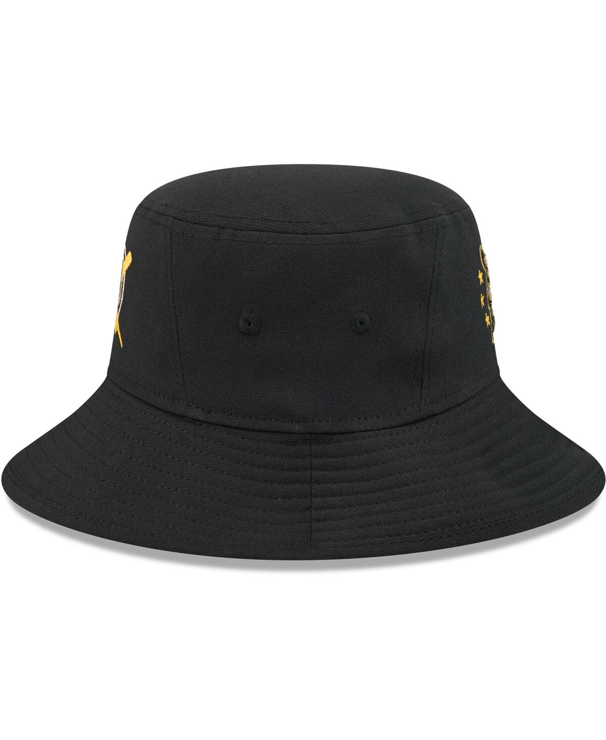NEW ERA MEN'S BLACK DETROIT TIGERS 2024 ARMED FORCES DAY BUCKET HAT 