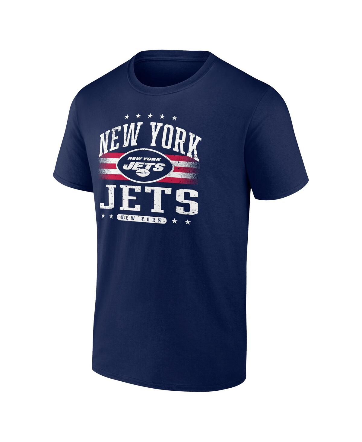 Shop Fanatics Men's Navy New York Jets Big Tall Americana T-shirt