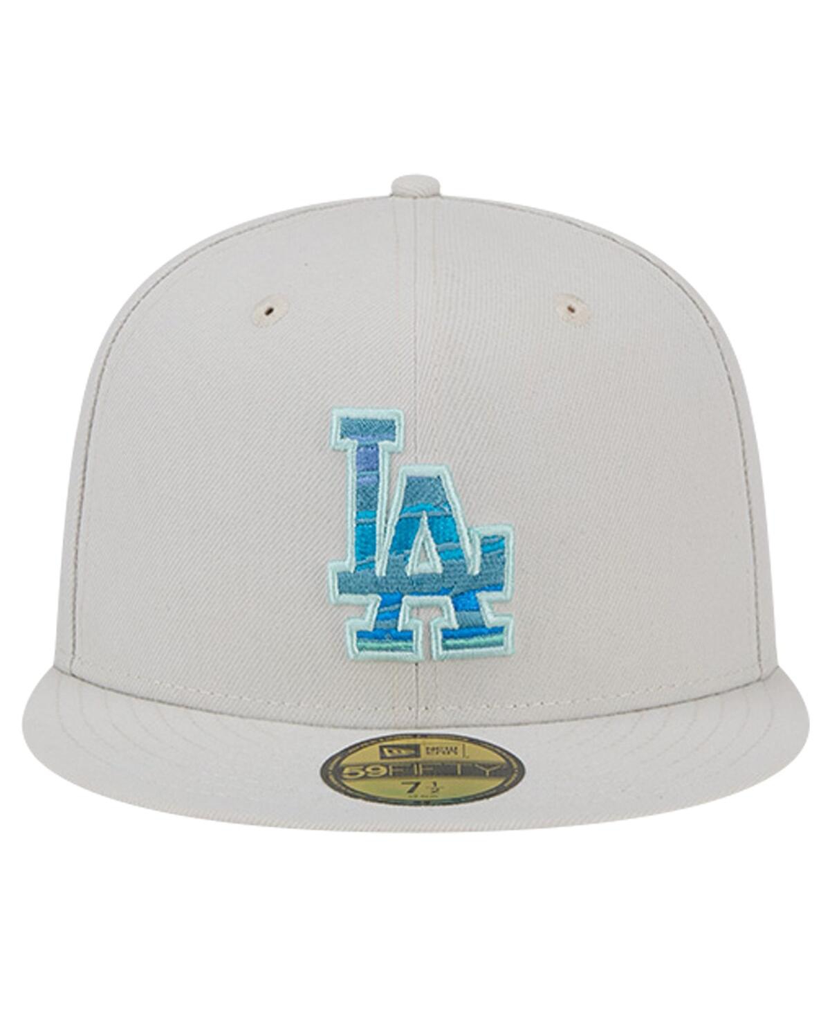New Era Men'sLos Angeles Dodgers Stone Mist 59FIFTY Fitted Hat - Khaki