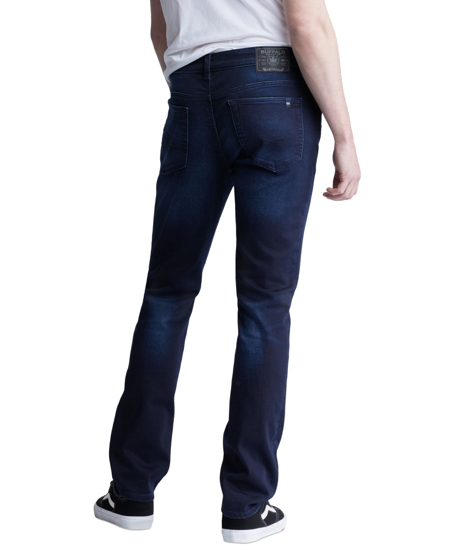 Мужские джинсы Buffalo David Bitton Ash Slim-Fit Fleece, цвет: Индиго — фото 3