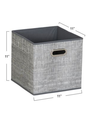 Household Essentials 6 ct Open Fabric Cube Storage Bins