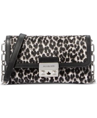Michael Kors - Tribeca Leopard Print Calf Hair Convertible Crossbody