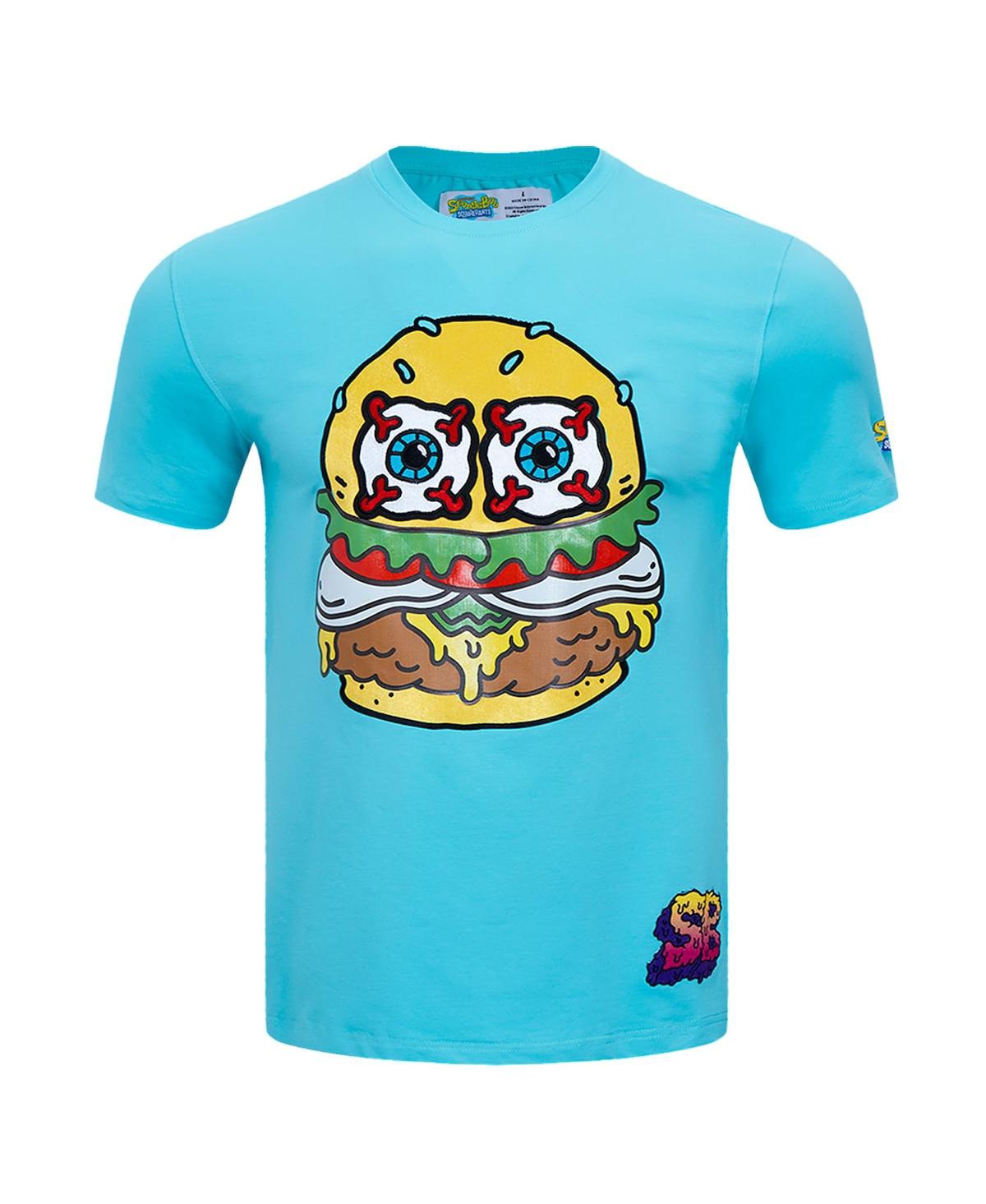 Freeze Max Men's Aqua Spongebob Squarepants Kraby Patty Bob T-shirt In Aqua