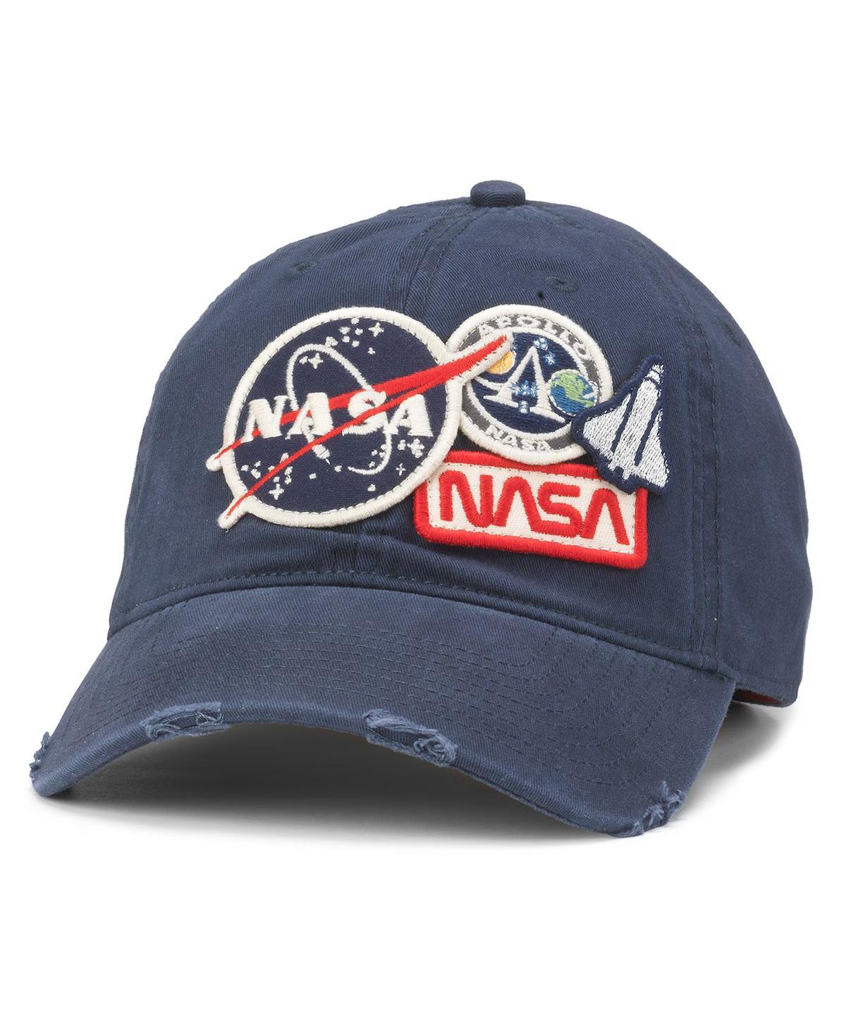 American Needle Men's Navy Nasa Iconic Adjustable Hat In Blue
